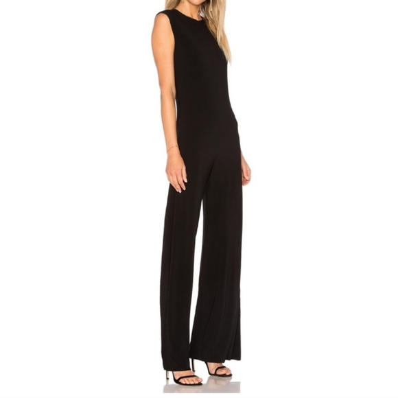 Norma Kamali Women's Sleeveless Wide leg Jumpsuit Size L Formal - Picture 2 of 11